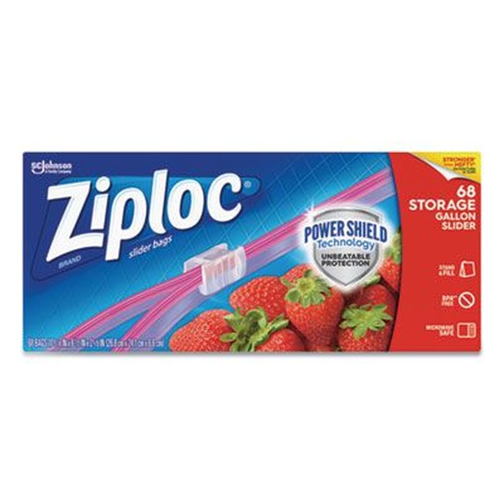 Ziploc Clear Slider Storage Bag, 9.5 x 10.56 inch -- 9 per case