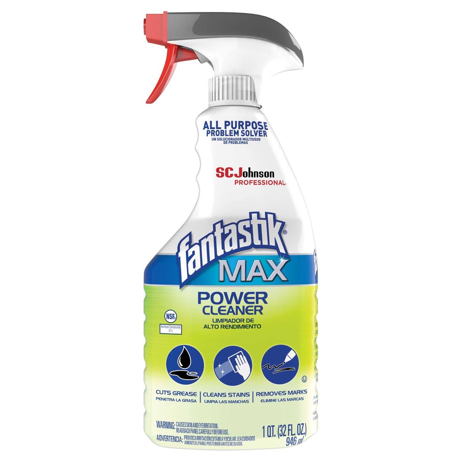 Fantastik Max Pleasant Scent Power Cleaner, 32 Ounce Spray Bottle -- 8 per case