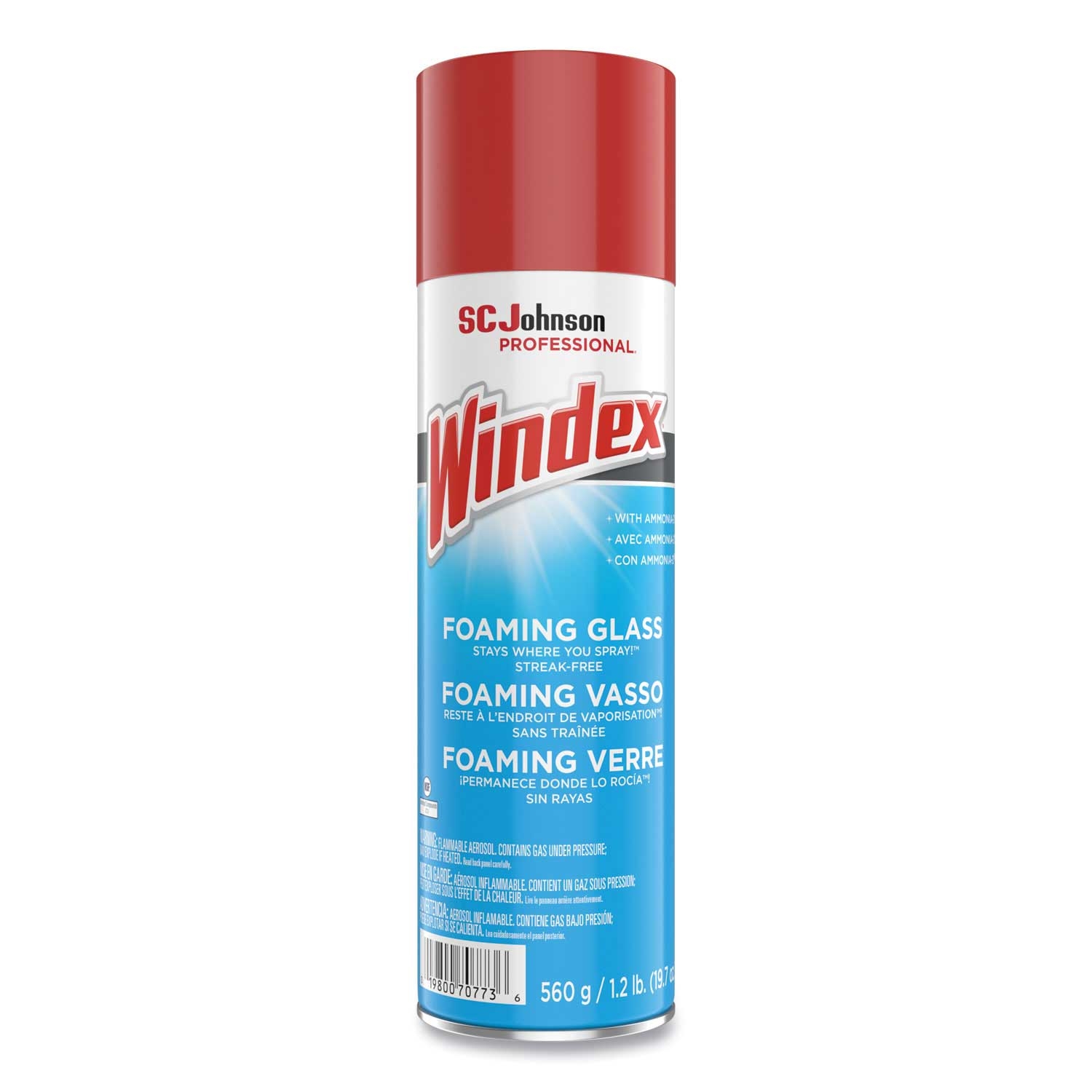 Windex Fresh Foaming Glass Cleaner, 20 Ounce Aerosol Spray -- 6 per case