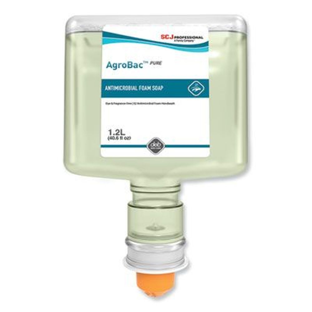 SC Johnson Professional Unscented AgroBac Pure Foam Wash Touch Free Cartridge Refill, 1.2 Liter -- 3 per case