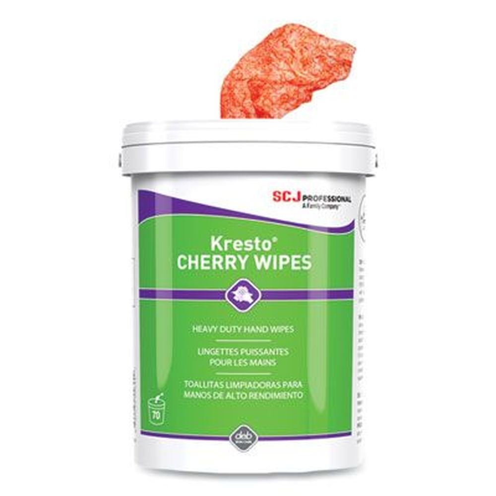 SC Johnson Professional Kresto Cherry Wipes Cloth, 7.92 x 5.74 inch - 70 per pack -- 6 packs per case