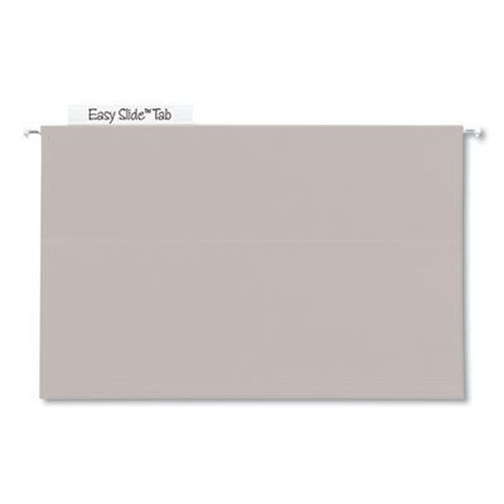 Smead TUFF Steel Gray Legal Extra Capacity Hanging File Folder with Easy Slide Tabs, 4 inch Capacity -- 18 per box