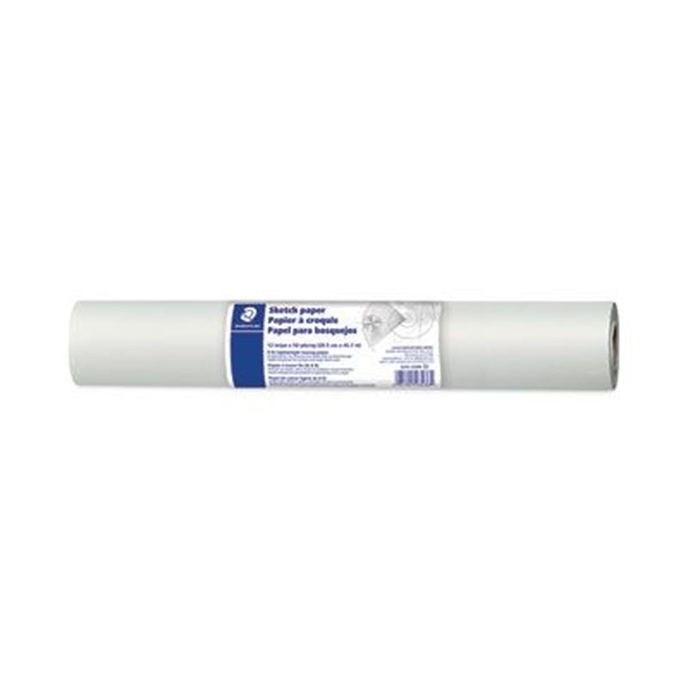 Staedtler White Transparent Sketch Paper Roll, 12 inch x 50 yard