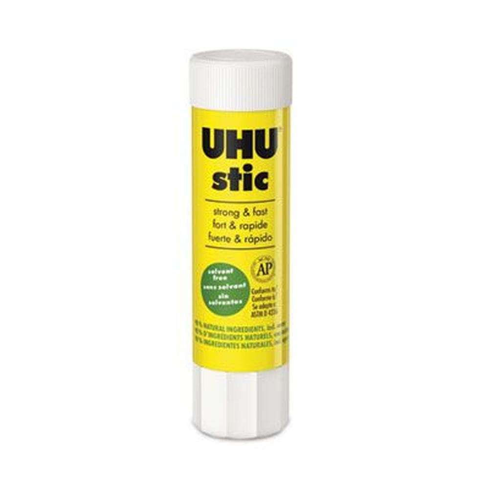 UHU Dries Clear Stic Permanent Glue Stick, 0.29 Ounce