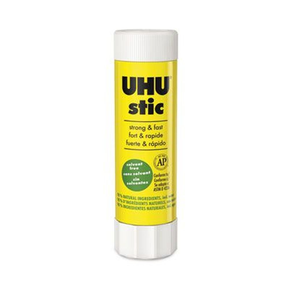 UHU Applies and Dries Clear Stic Permanent Glue Stick, 1.41 Ounce