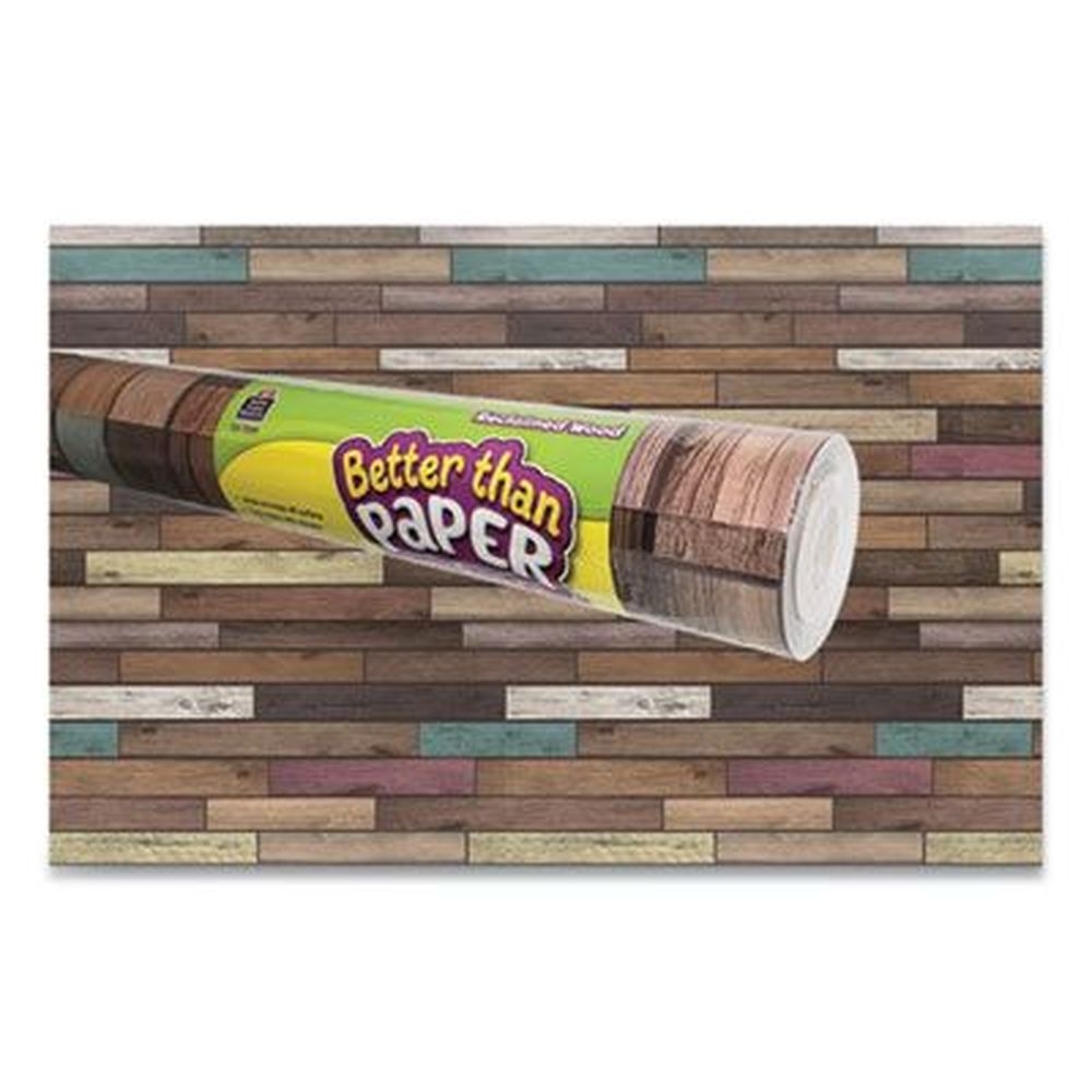 Teacher Created Resources Reclaimed Wood Better Than Paper Bulletin Board Roll, 4 x 12 feet