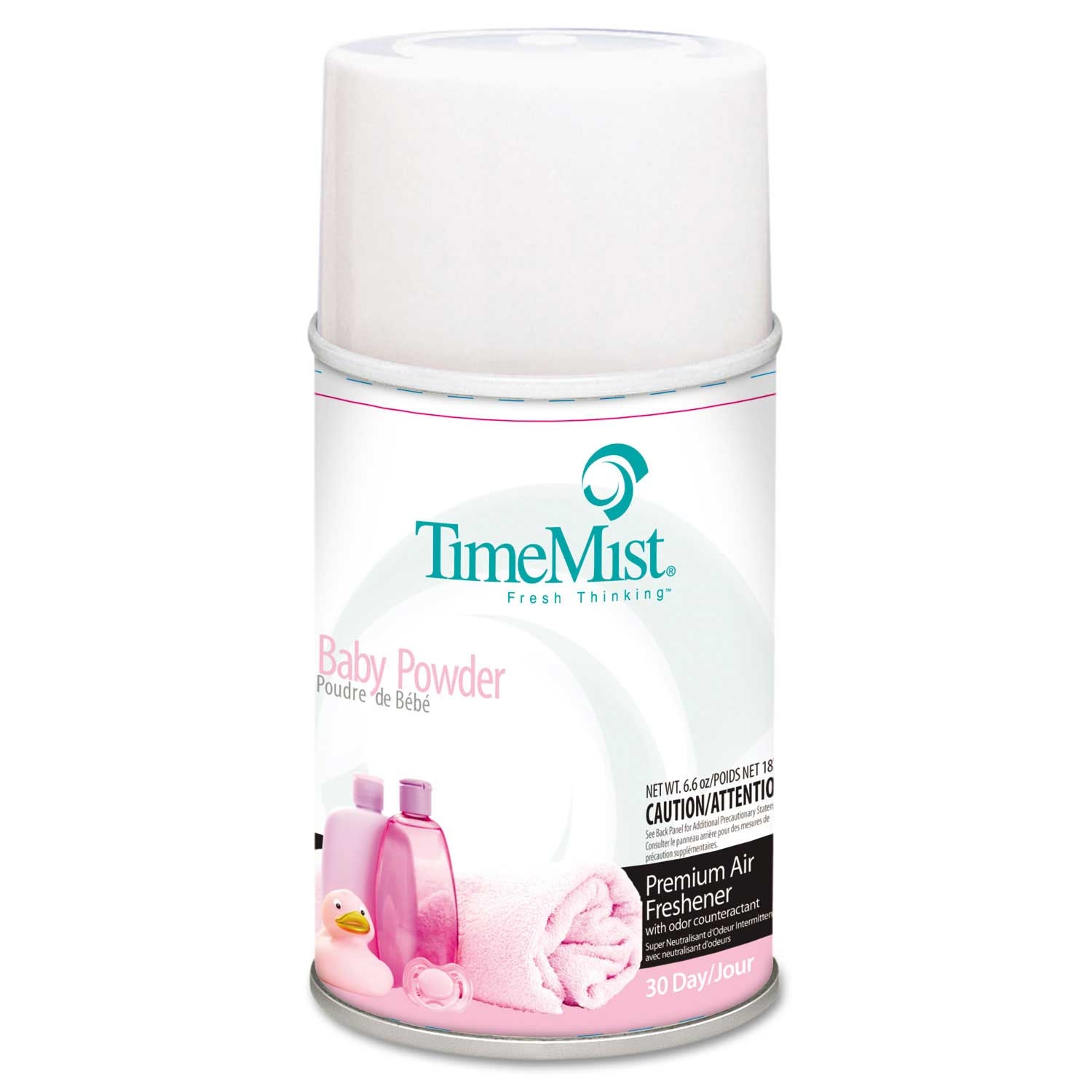 TimeMist Baby Powder Scent Premium Metered Air Freshener Refill, 5.3 Ounce Aerosol