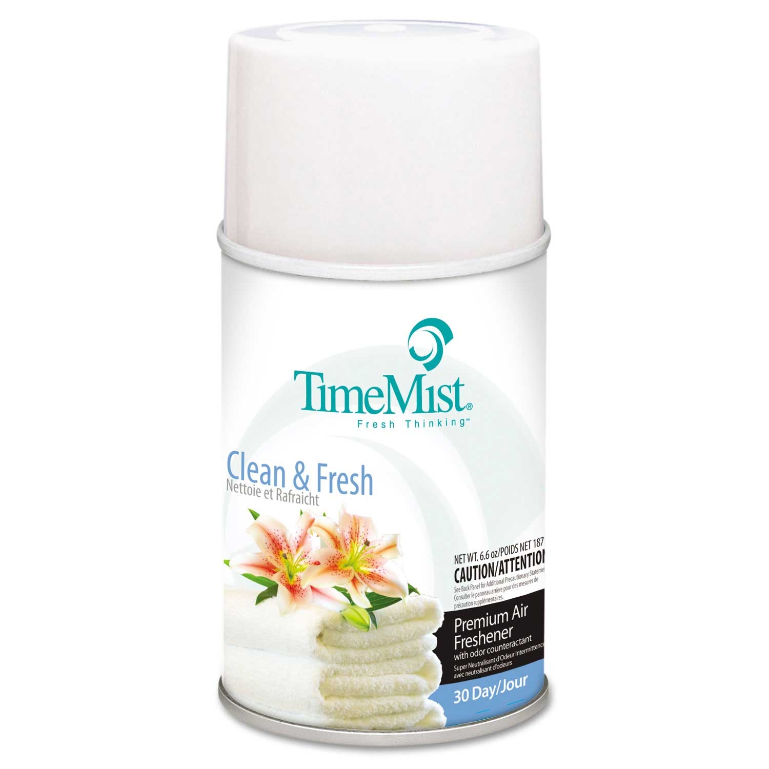 TimeMist Clean N Fresh Scent Premium Metered Air Freshener Refill, 6.6 Ounce Aerosol -- 12 per case