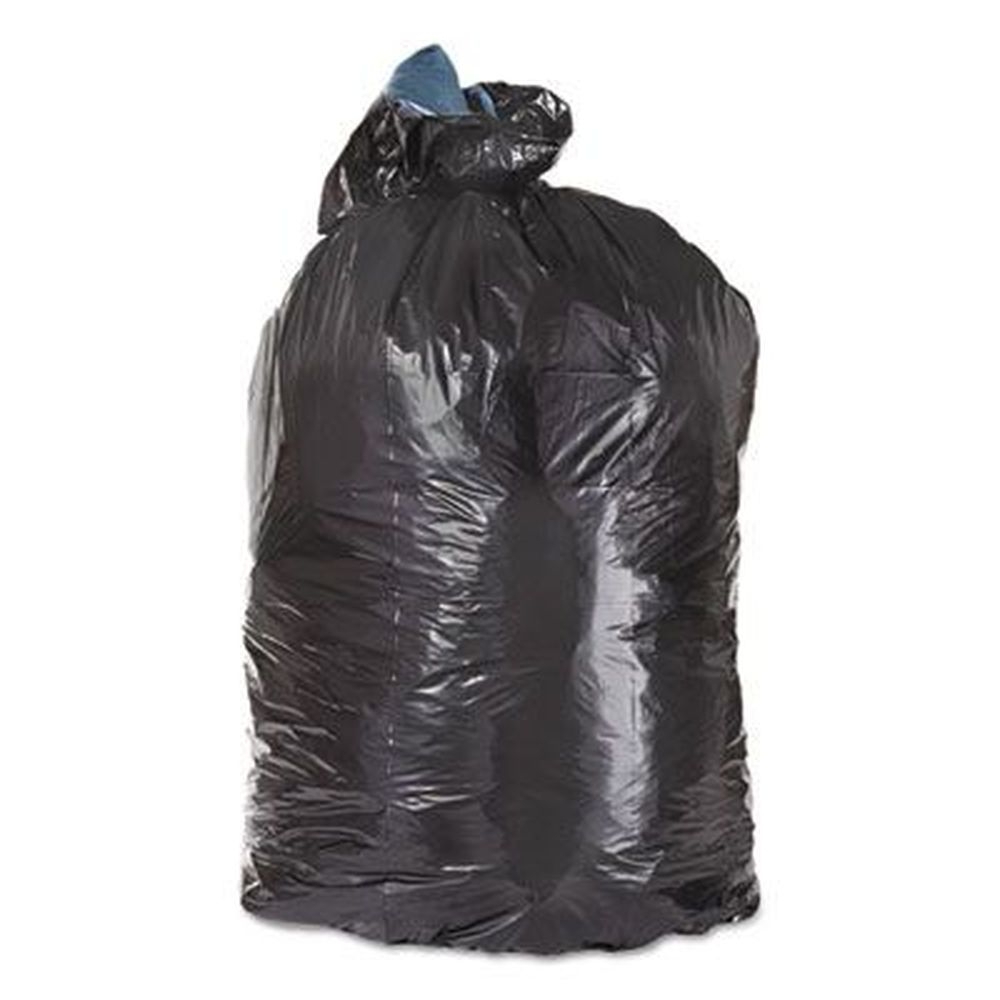 Trinity Plastics Black 1 Mil Low-Density Can Liner, 10 Gallon Capacity -- 500 per case