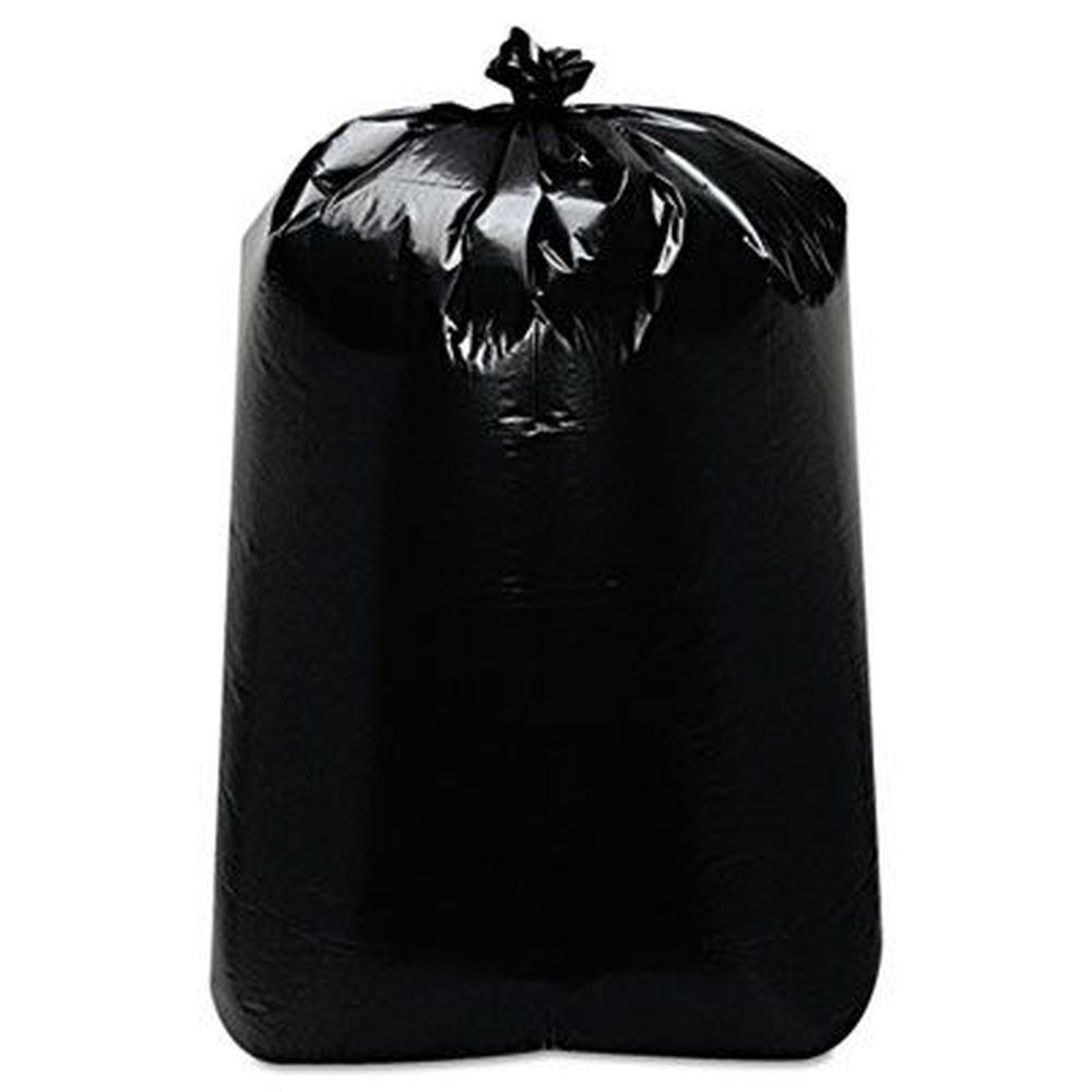 Trinity Plastics Black 1.7 Mil Low-Density Can Liner, 60 Gallon Capacity -- 100 per case