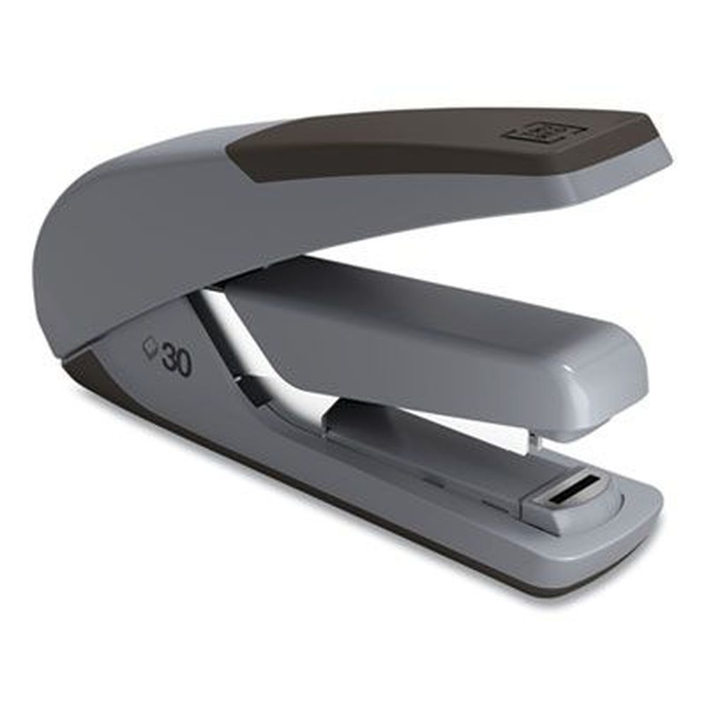 Tru Red Gray/Black One-Touch DX-4 Desktop Stapler, 30-Sheet Capacity