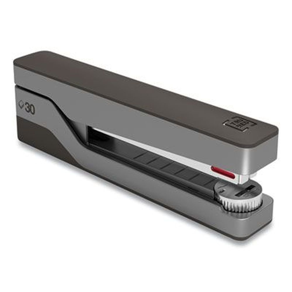 Tru Red Gray/Black Premium Desktop Full Strip Stapler, 30-Sheet Capacity