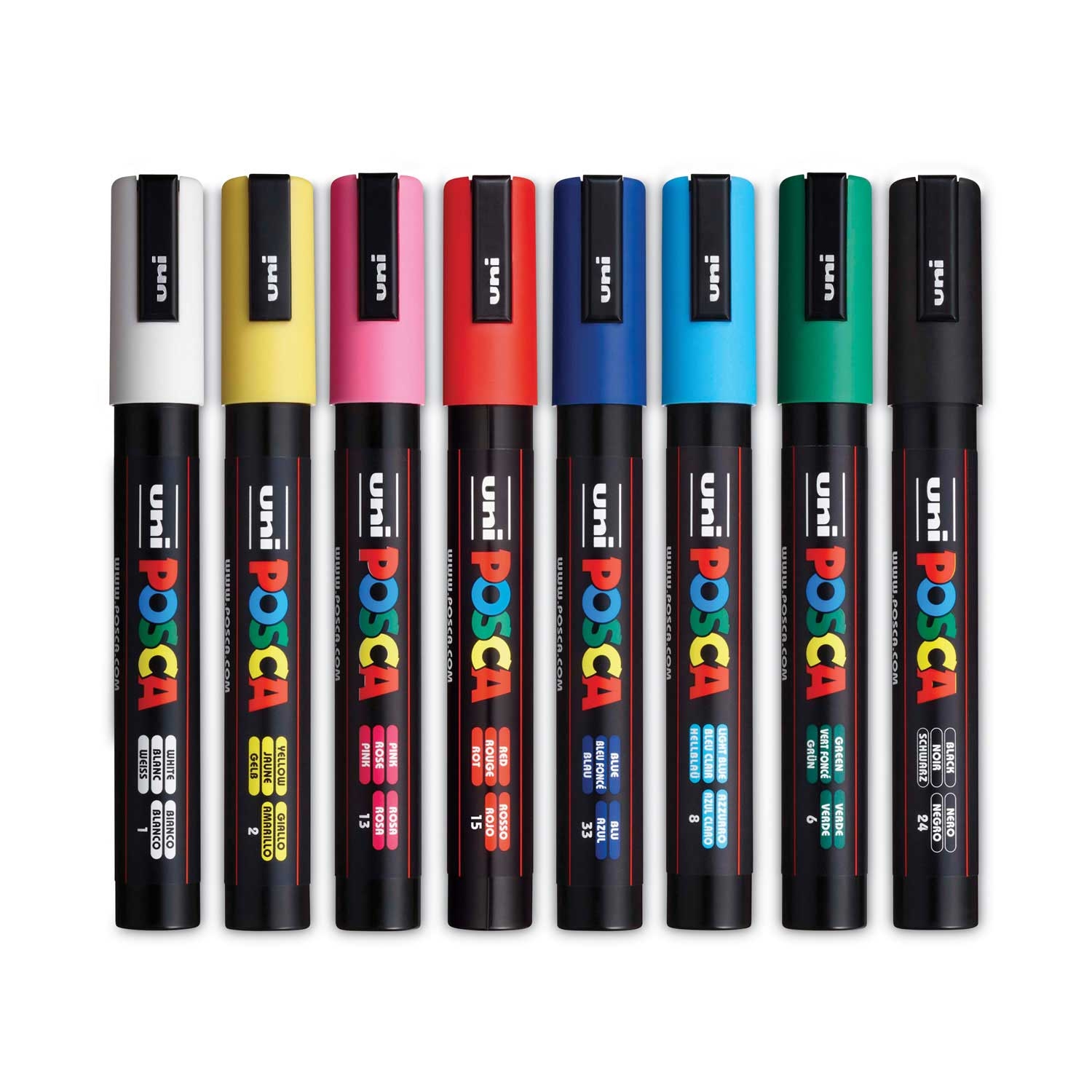 Uni POSCA Medium Bullet Tip Permanent Specialty Marker - 8 per pack -- 1 pack