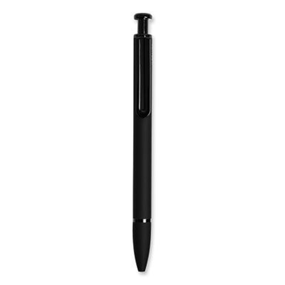 U Brands Medium 1 mm Black Ink Black Barrel Monterey Ballpoint Pen -- 12 per case