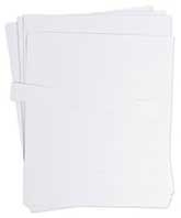 U Brands White Data Card Replacement Sheet, 8.5 x 11 inch - 10 per pack -- 1 pack per case