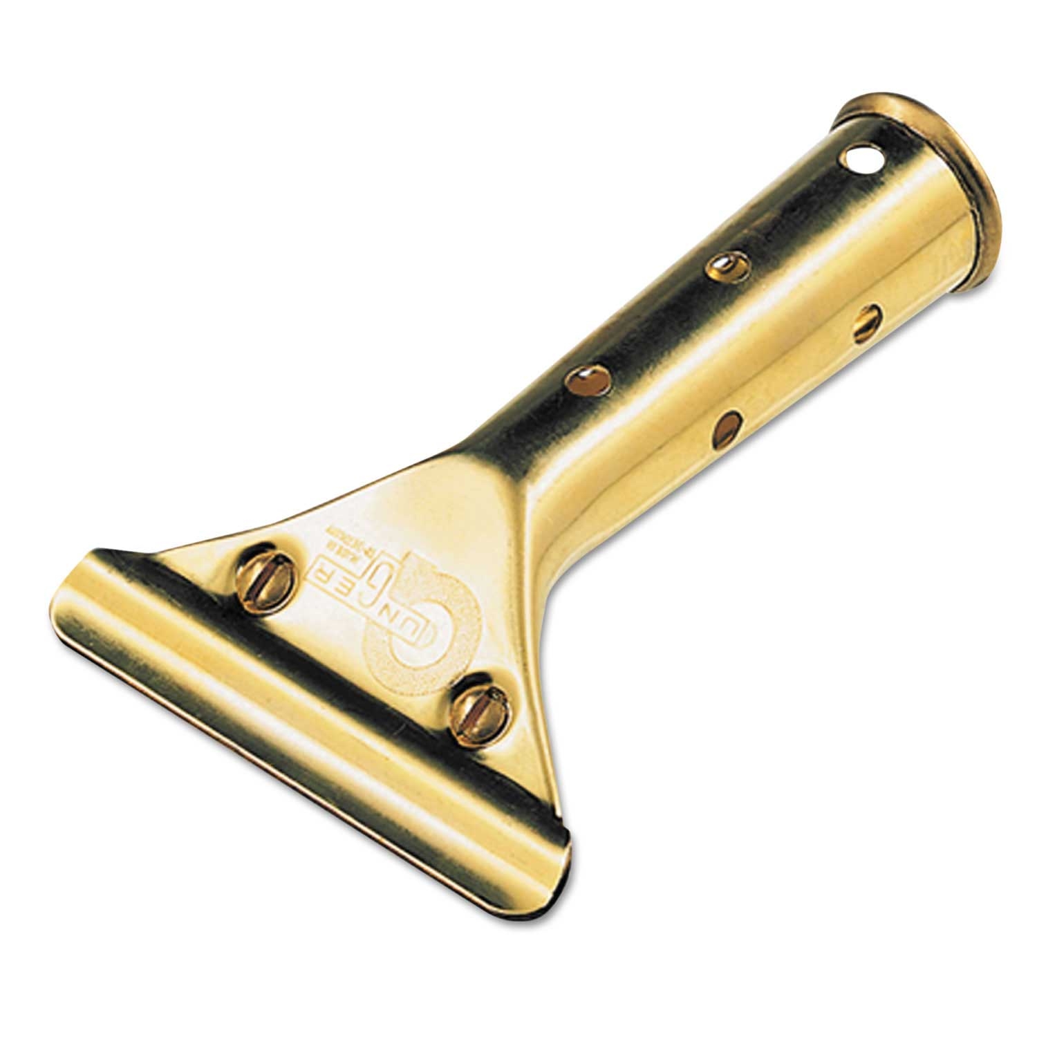 Unger Golden Clip Brass Squeegee Handle, 4 1/2 inch