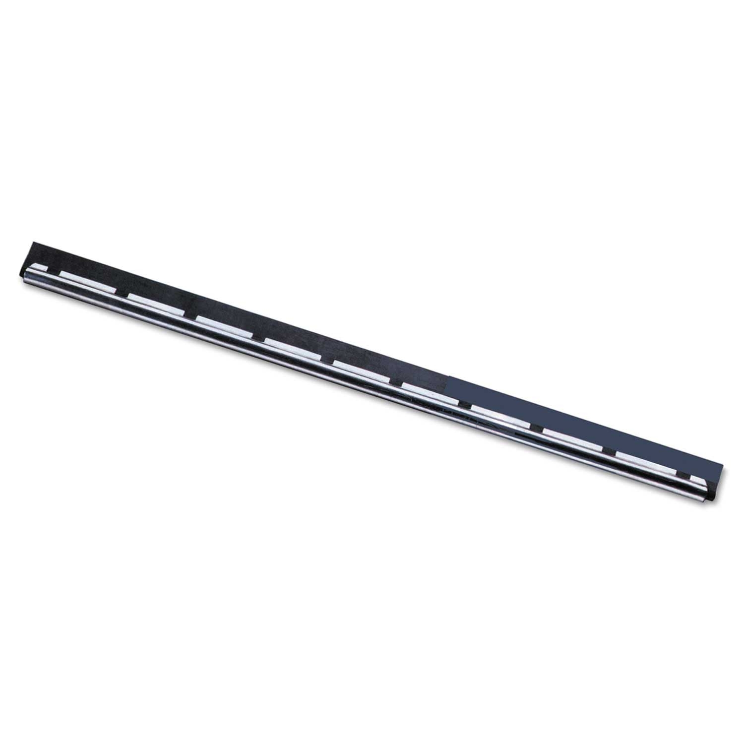 Unger Stainless Steel S Channel Window Squeegee with Soft Rubber, 12 inch Width Blade