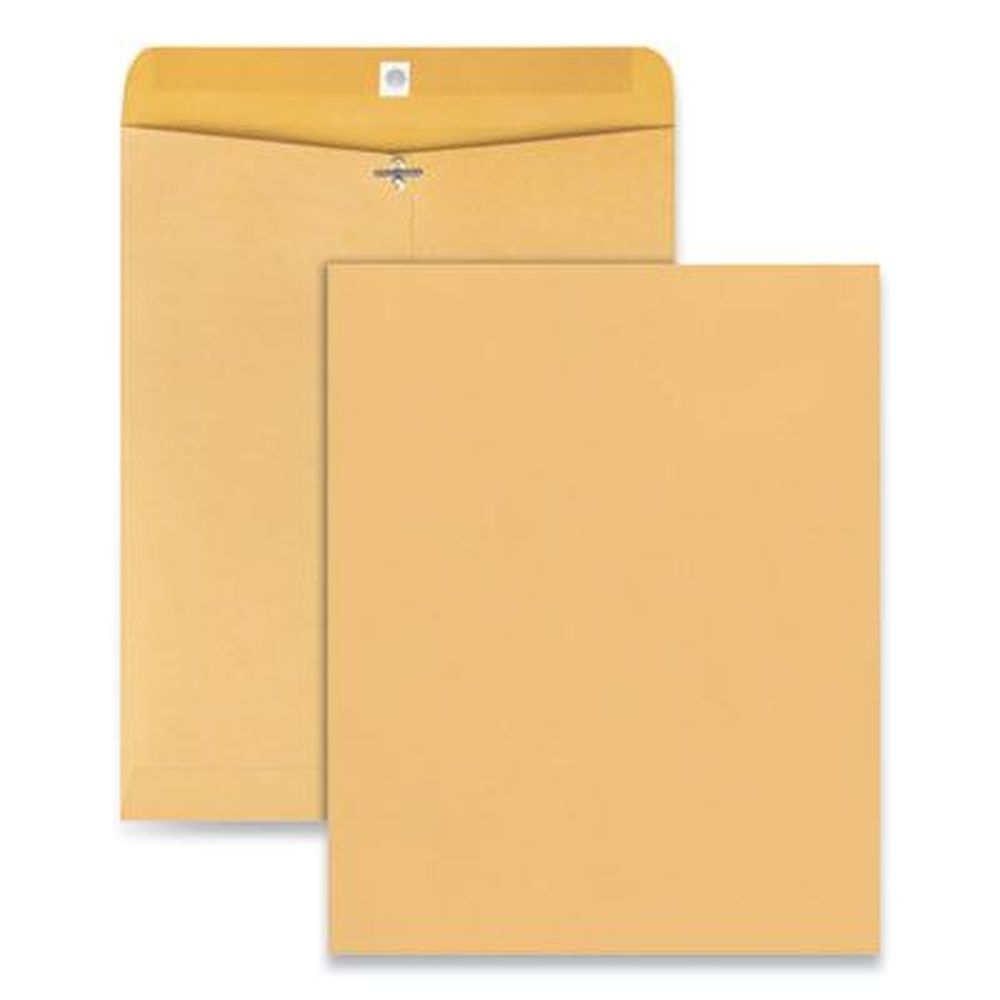 Universal Brown Kraft Square Flap Clasp/Gummed Closure Catalog Envelope, 11.5 x 14 inch -- 100 per pack
