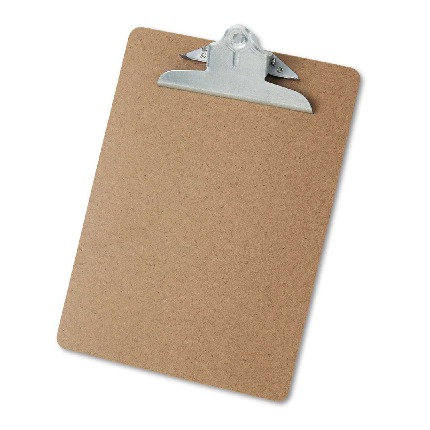 Universal Brown Hardboard Clipboard, 9 x 12.5 inch