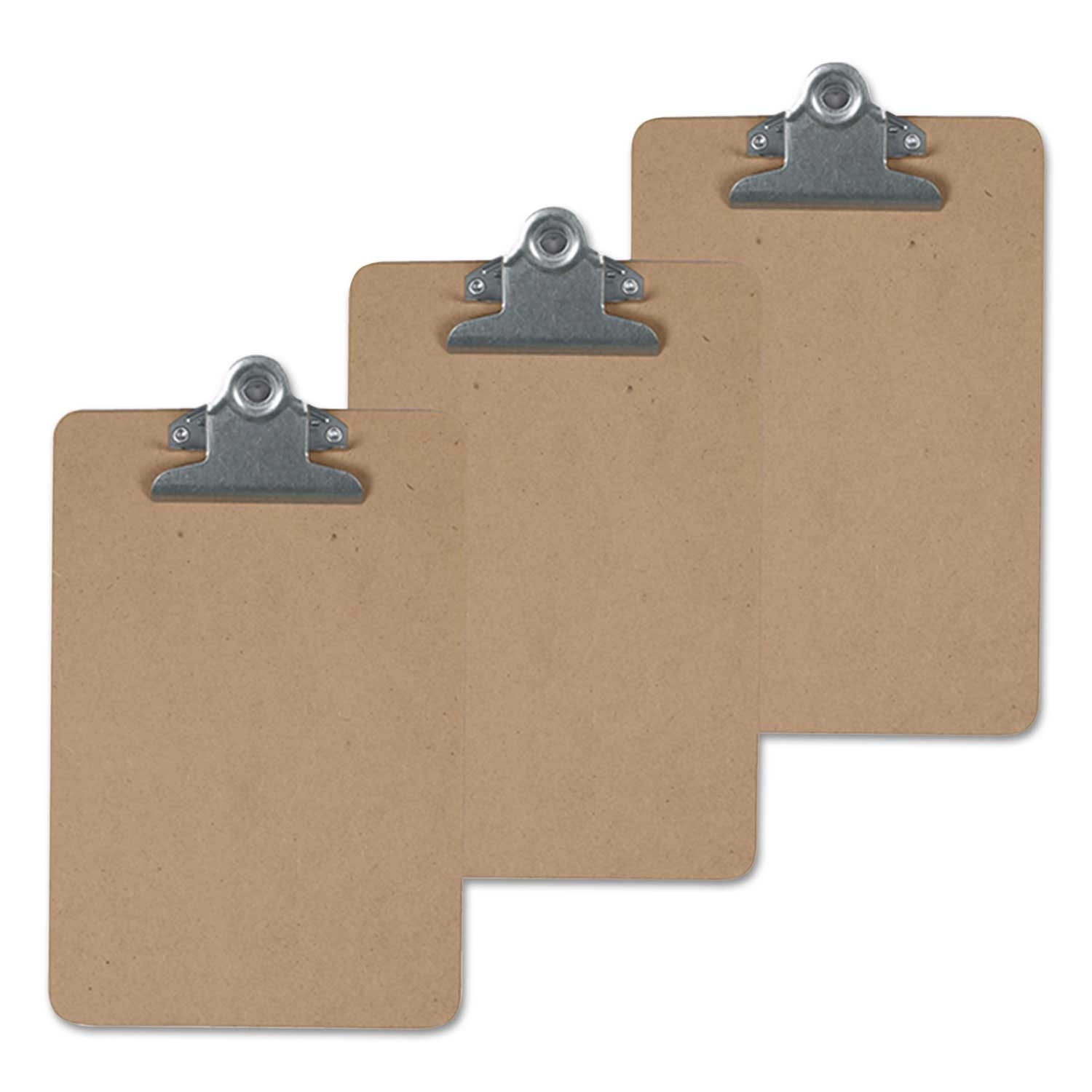 Universal Brown Hardboard Clipboard, 9 x 15.5 inch - 3 count per pack -- 1 pack per case