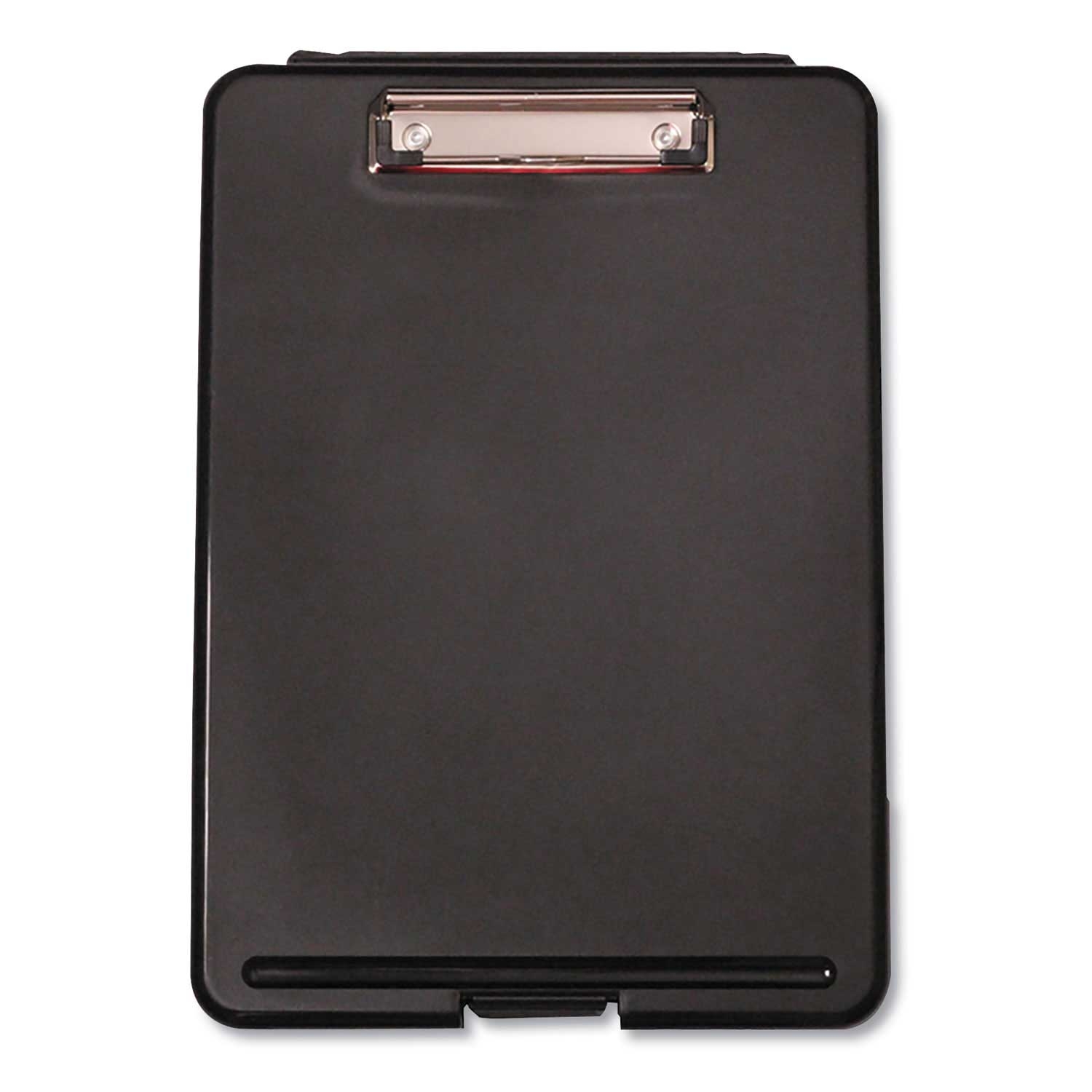 Universal Plastic Black Storage Clipboard, 9.38 x 13.5 x 1.38 inch