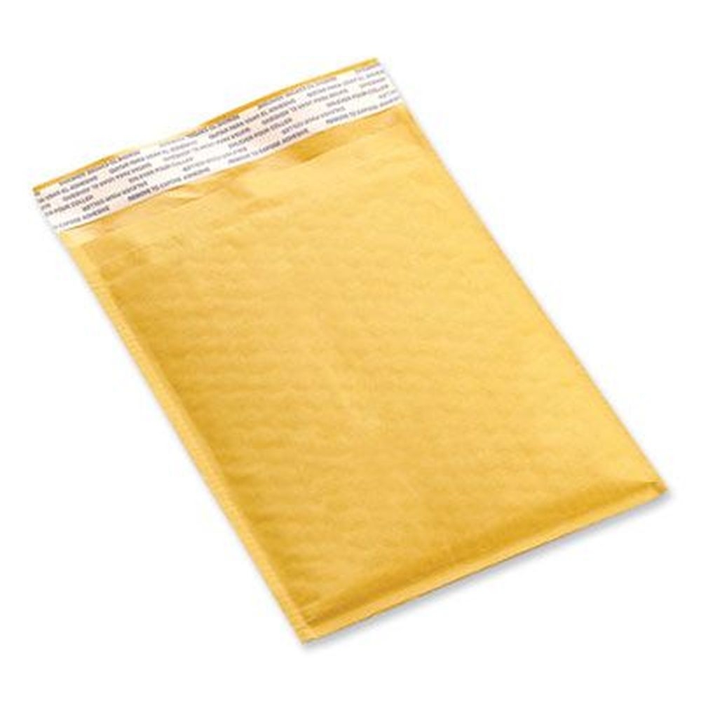Universal Number 5 Self-Adhesive Closure Peel Seal Strip Cushioned Mailer with Extension Flap, 10.5 x 16 inch -- 25 per case
