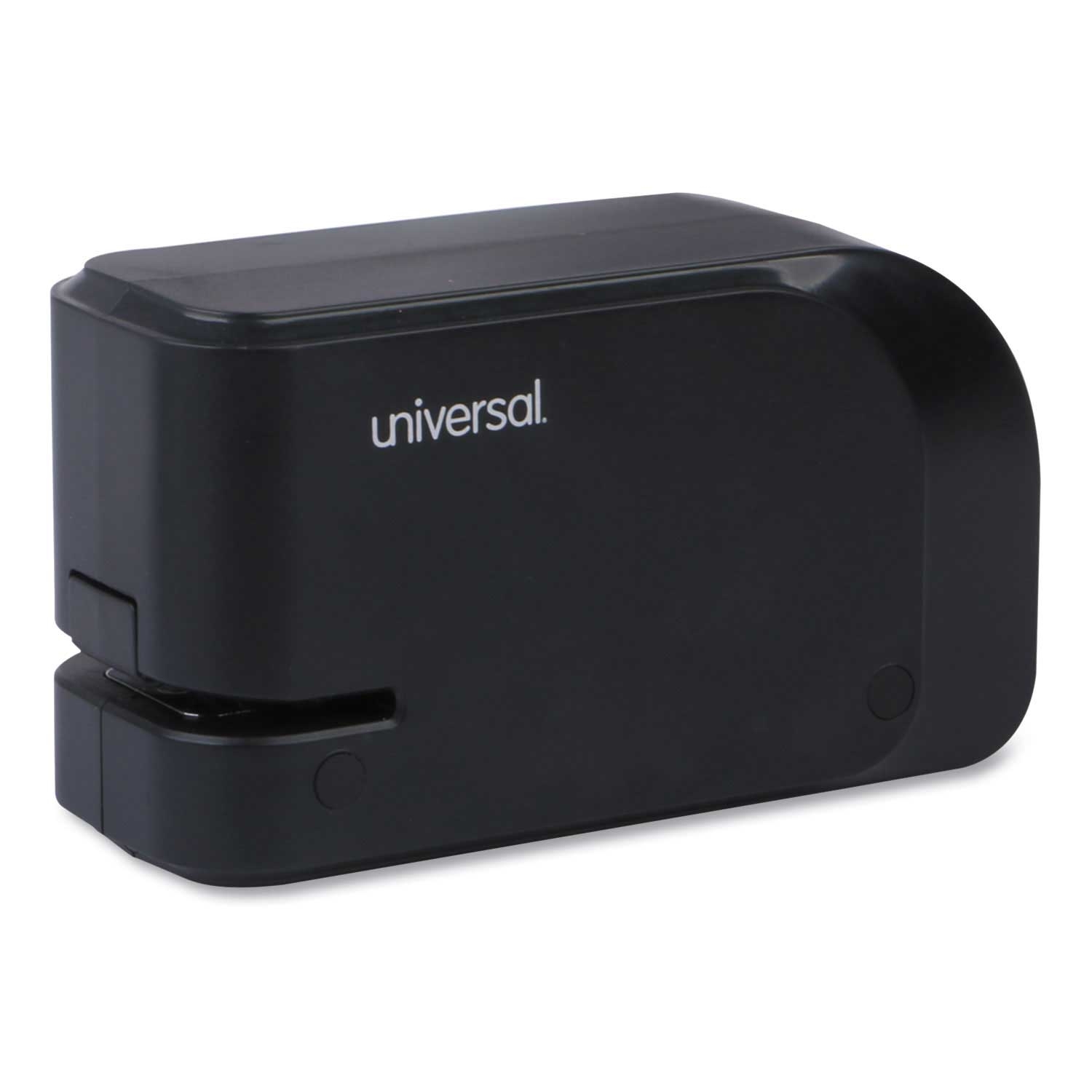 Universal Metal/Plastic Black Half-Strip Electric Stapler with Staple Channel Release Button