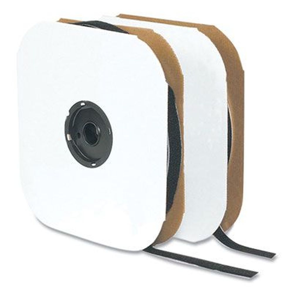 Velcro Black Loop Side Sticky-Back Fasteners, 1.5 inch x 75 Feet roll
