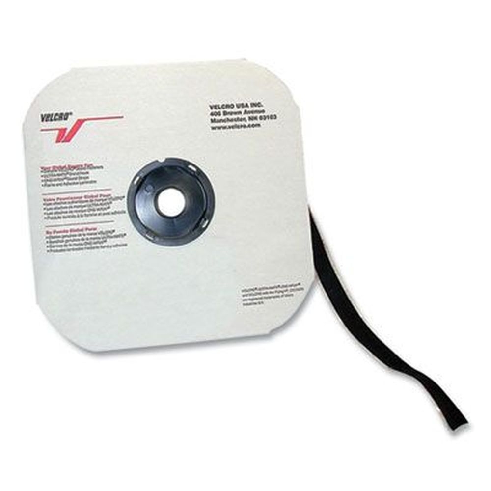 Velcro Black Sticky Back Loop Fastener Tape Roll, 0.75 x 900 inch