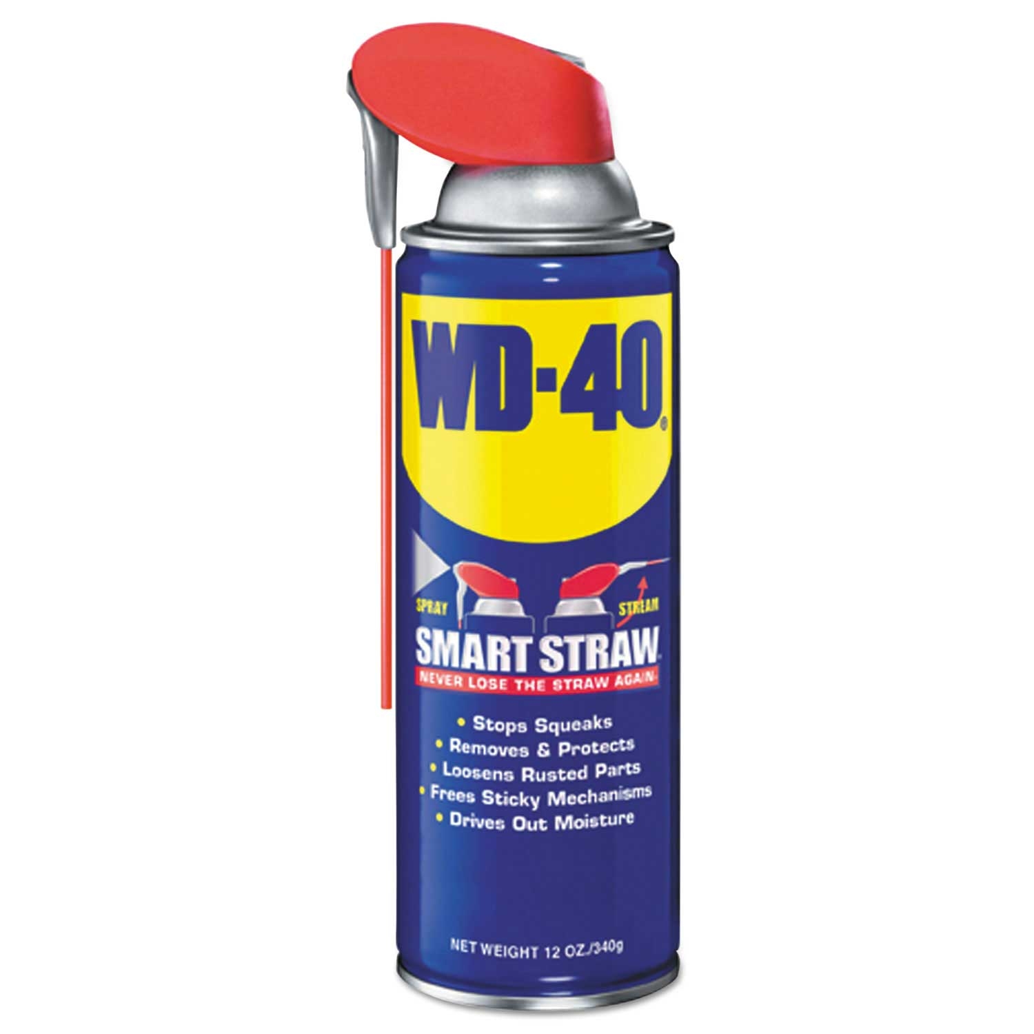 WD-40 Smart Straw Lubricant Spray, 12 Ounce Aerosol Can -- 12 per case