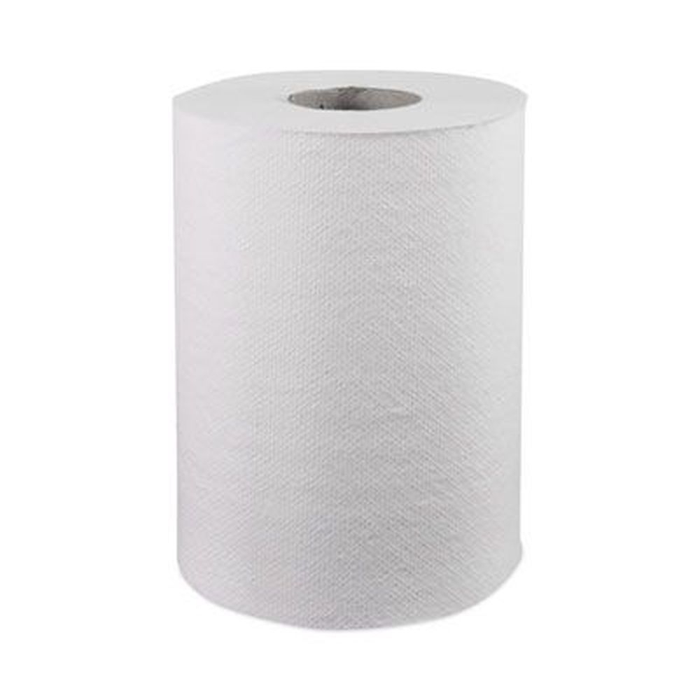 Windsoft White Paper Hardwound Roll Towels, 8 inch x 350 Feet -- 12 rolls per case