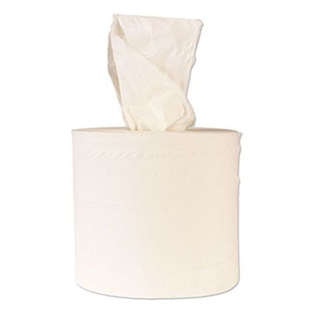 Windsoft White Center-Flow Perforated Paper Towel Roll, 7.3 x 15 inch -- 6 rolls per case