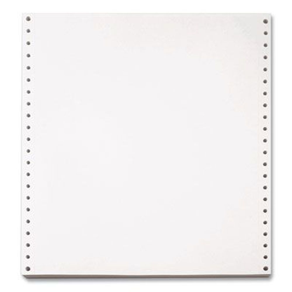 Willamette White 1-Part Computer Printout Paper, 20 Pound Bond Weight -- 2700 per case