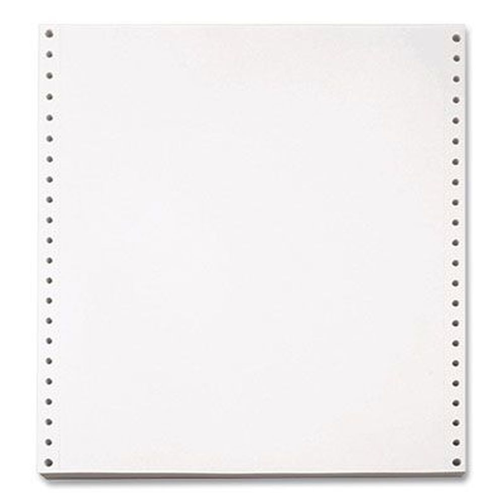 Willamette White 1-Part Blank Continuous Paper, 20 Pound Bond Weight, 9.5 x 5.5 inch -- 5400 per case