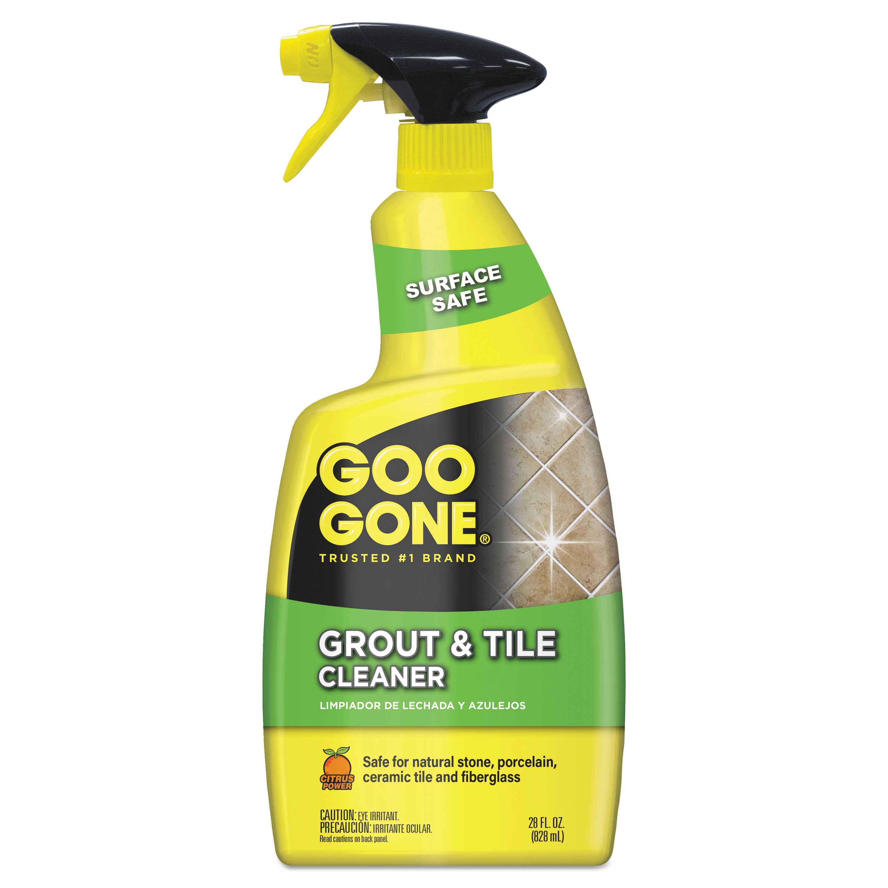 Goo Gone Citrus Scent Grout and Tile Cleaner, 28 Ounce Trigger Spray Bottle
