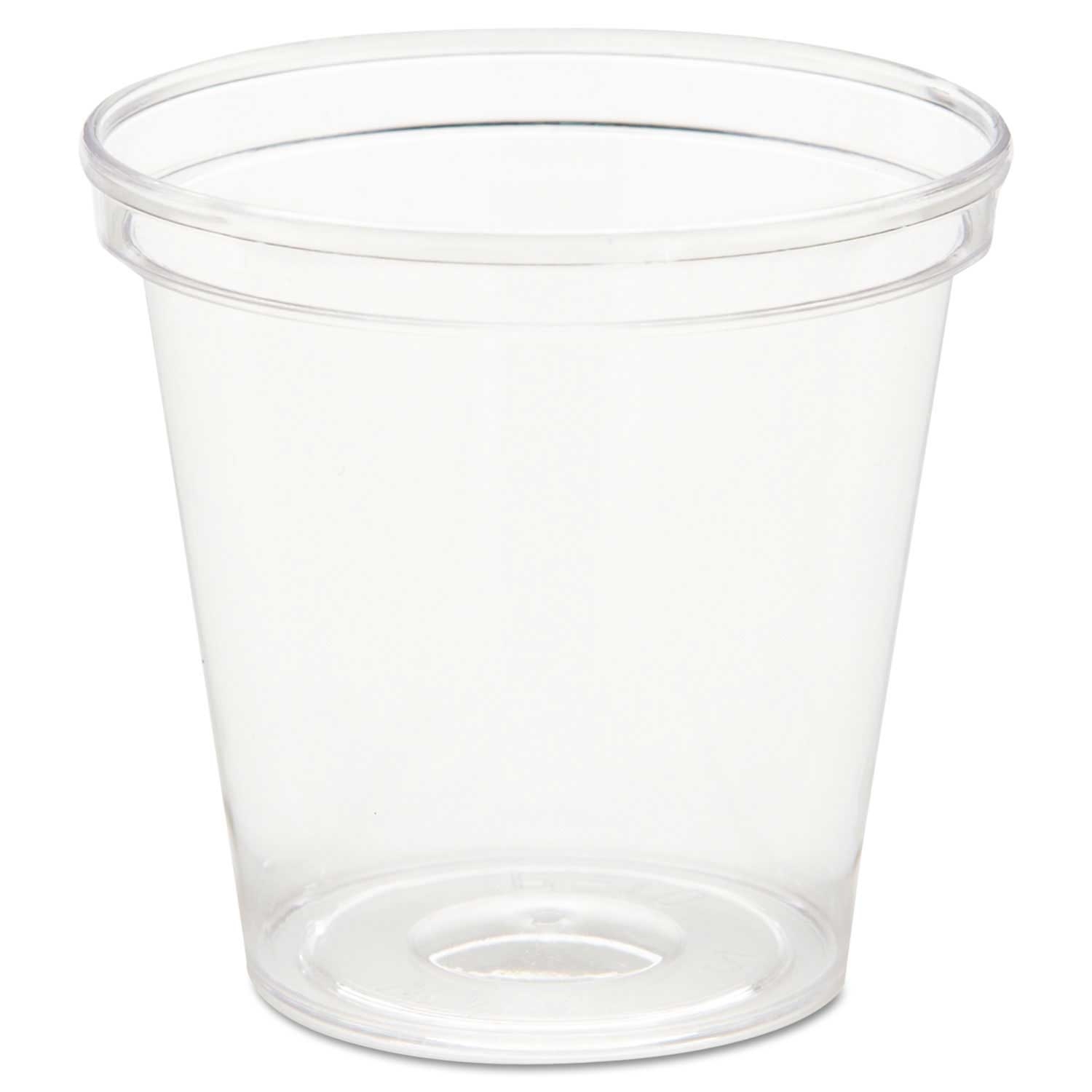 WNA Clear Comet Plastic Portion Shot Glass, 1 Ounce -- 50 per case