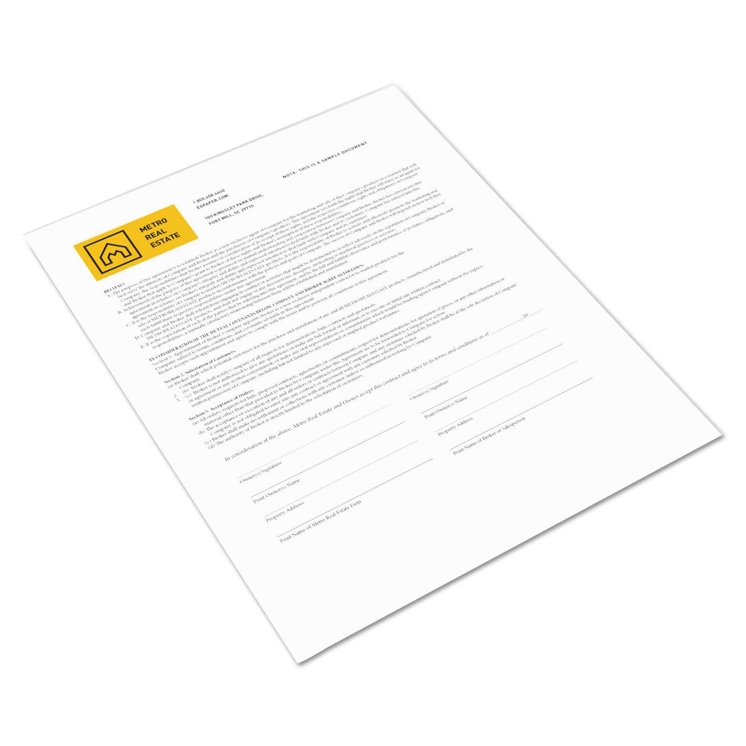 Xerox White 1 Part Revolution Digital Carbonless Paper, 8.5 x 11 inch - 500 count per reem -- 1 reem per case