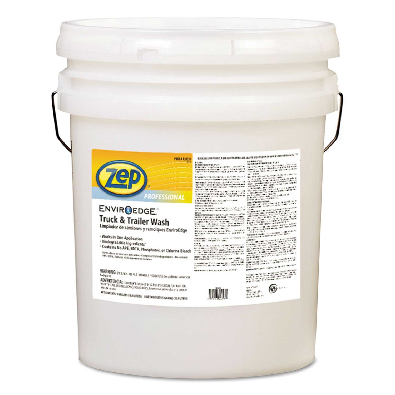 Zep Professional Enviroedge Truck and Trailer Wash, 5 Gallon Pail