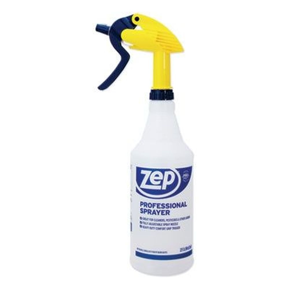 Zep Blue Gold Clear Professional Spray Bottle, 32 Ounce -- 36 per case