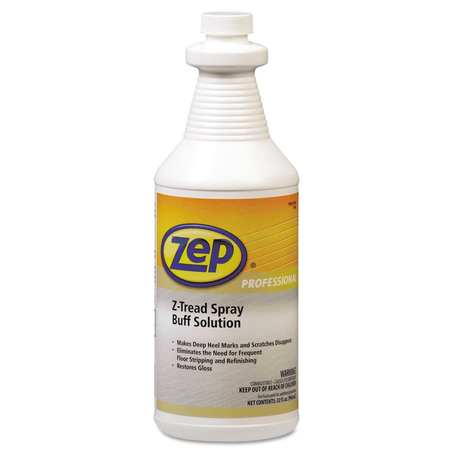 Zep Professional Neutral Z Tread Buff Solution Spray, 1 Quart Bottle -- 12 per case