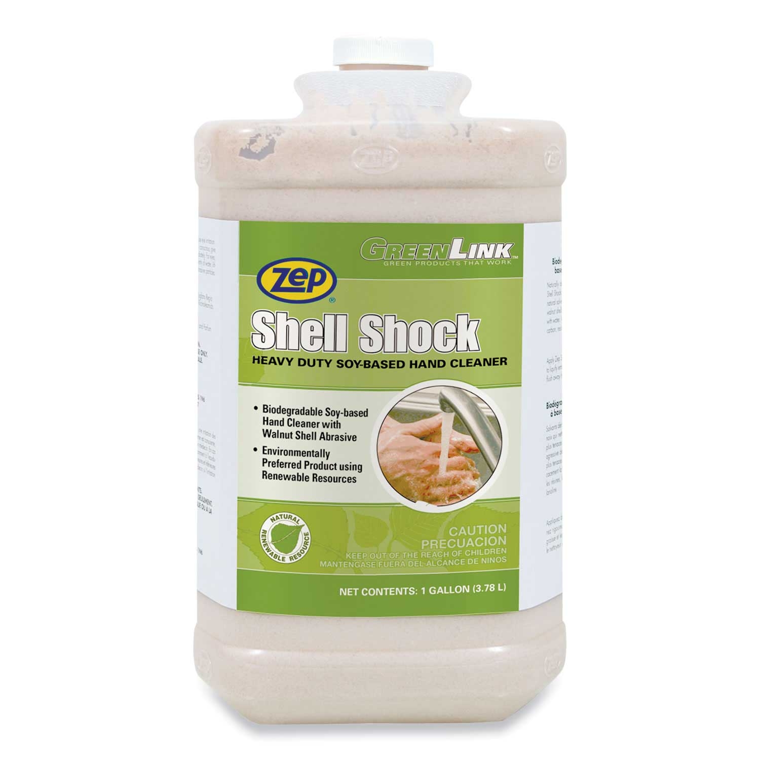 Zep Shell Shock Cinnamon Heavy Duty Soy Based Hand Cleaner, 1 Gallon Bottle -- 4 per case