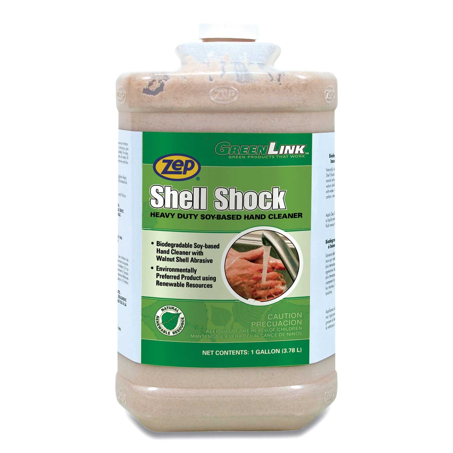 Zep Shell Shock Cinnamon Heavy Duty Soy Based Hand Cleaner, 1 Gallon Bottle