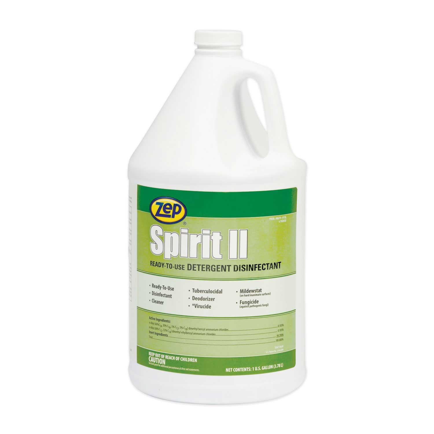 Zep Citrus Scent Spirit Ii Ready To Use Disinfectant, 1 Gallon Bottle -- 4 per case