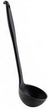 Tablecraft Silicone and Stainless Steel Serving Ladle, 12.125 inch Length