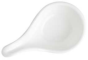 Tablecraft White Melamine Mini Spoon, 1 Ounce Capacity -- 24 per case