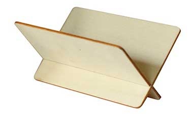 Tablecraft Taco Taxi x Shape Two Piece Poplar Wood Disposable Taco Server, 3.5 x 2.5 x 1.75 inch