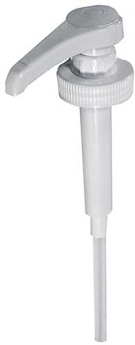 Tablecraft Polypropylene 0.25 Ounce Standard Pump with 9.25 inch Dip Tube and 38mm Top
