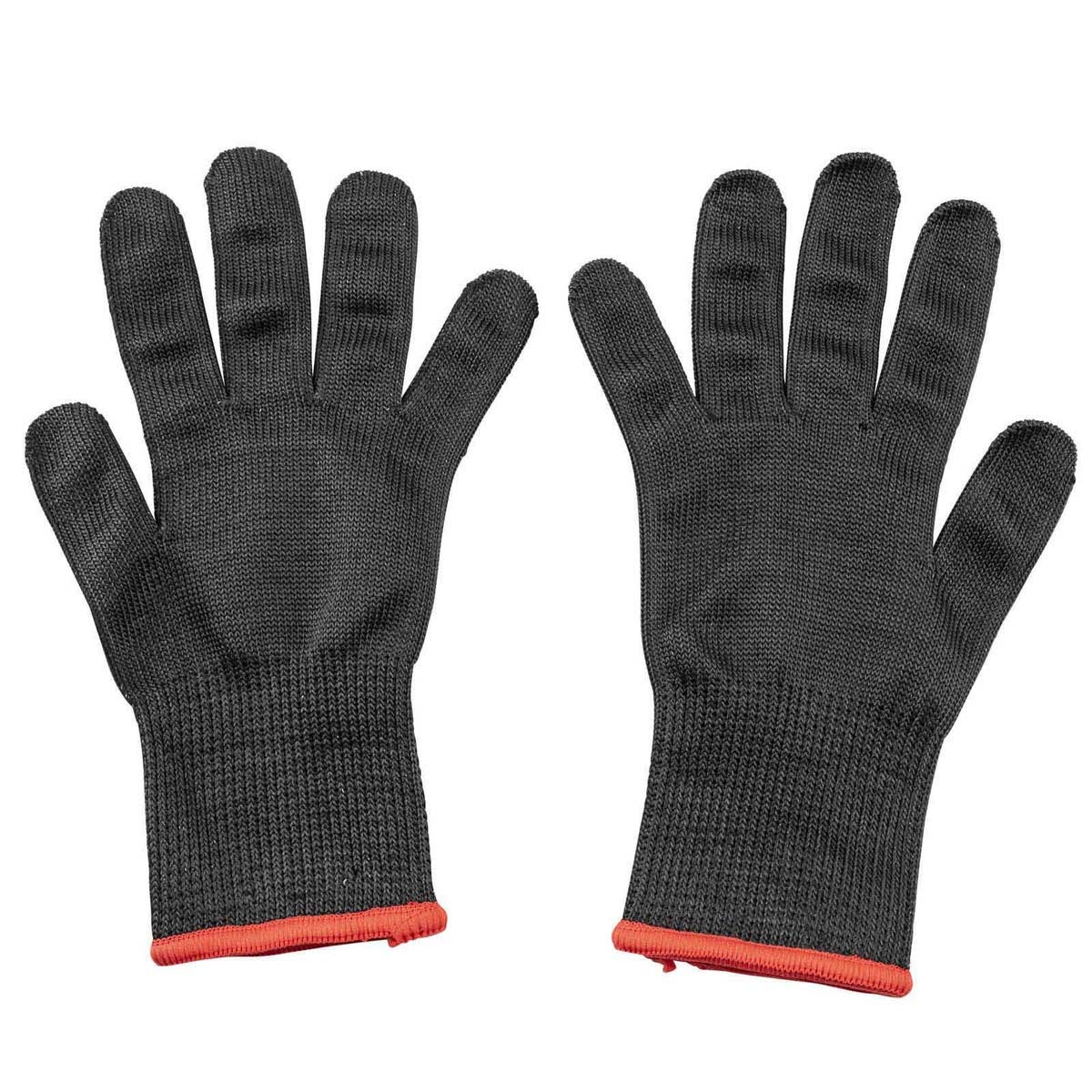 Tablecraft The Protector Extra Small Cut Resistant Red Cuff Black Glove, 9.25 x 4.5 x 0.125 inch