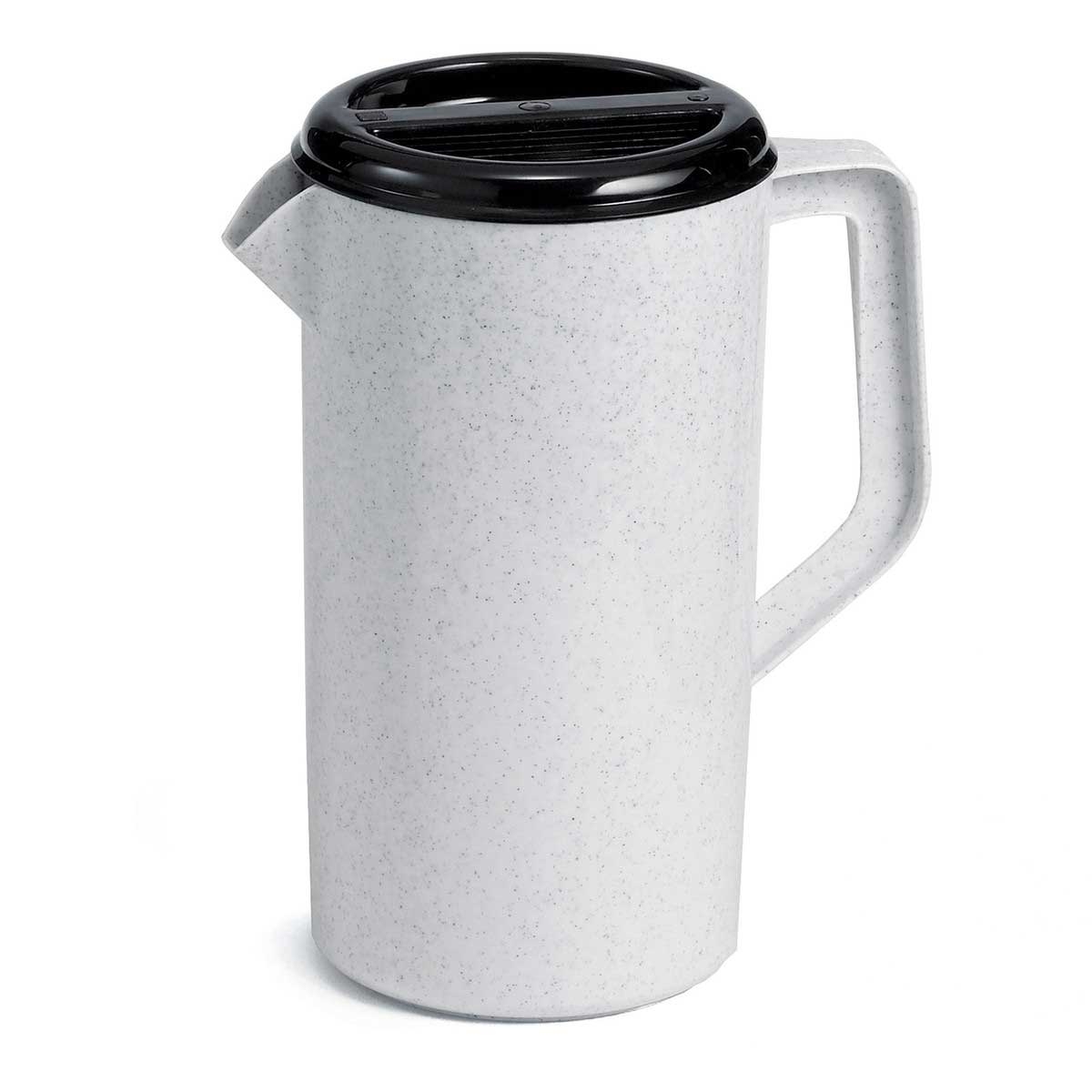 Tablecraft Polypropylene Granite Economy Server with Black Lid, 2.5 Quart -- 12 per case