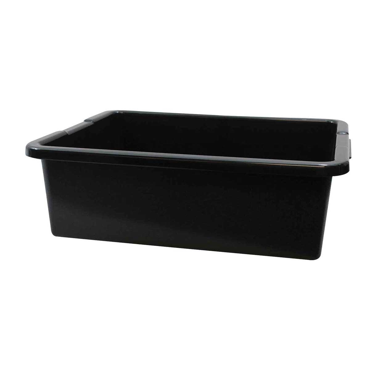 Tablecraft Black Heavy Duty Tote Box, 21 x 17 x 7 inch -- 6 per case